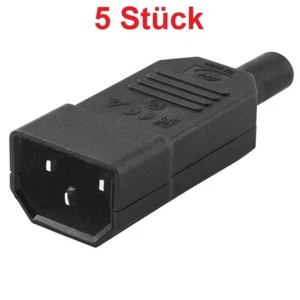 Universal Strom Netz Reparatur IEC C14 Kaltgeräte Stecker zum Löten Lötversion - Bild 1 von 2