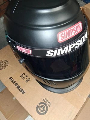 7 1/4 New Simpson Speedway Shark Helmet - Image 1 of 4