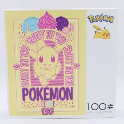 Buffalo Games Pokemon Eevee Sweet On You 100 piezas rompecabezas 11" x 15" edades 6+ sellado Foto 1 de 3