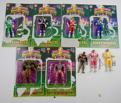 Figuras cabeza abatible Bandai Mighty Morphin Power Rangers 1993 5,5" MMPR Zedd Goldar Foto 1 de 4