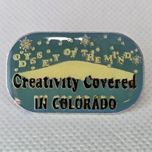2005 Colorado Snow Mountain Snowflake Odyssey Of The Mind OotM Lapel Trading Pin - Picture 1 of 2