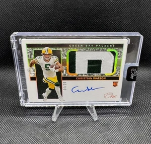 2022 Panini One Christian Watson Gold Rookie Patch Auto RPA #/10🔥Sealed - Picture 1 of 2