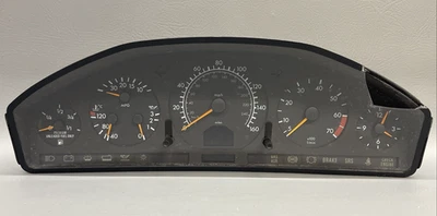 Mercedes 500SEC W140 1984 1993 cuadro de instrumentos velocímetro (para piezas) Foto 1 de 4