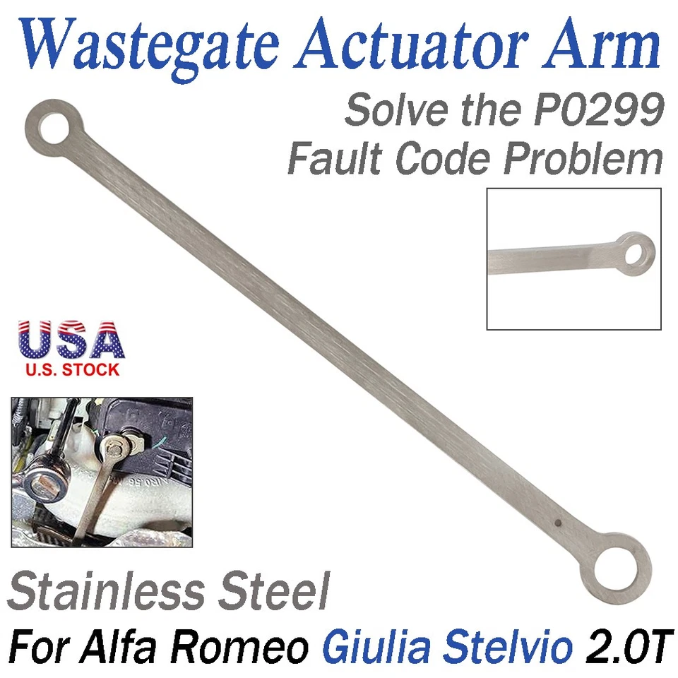 Replacement Wastegate Actuator Arm Steel For Alfa Romeo Giulia Stelvio 2017-2024 - Image 1 of 4