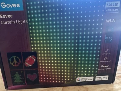 Govee H70B1 520 LED Curtin Lights - Image 1 of 4