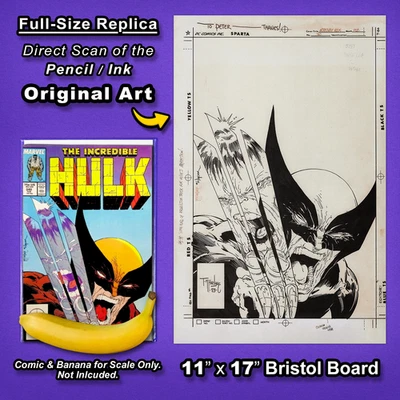 INCREDIBLE HULK #340 Iconic Cover Art 🔥 TODD McFARLANE Replica Original Art 🔥 - Image 1 of 4