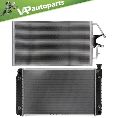 For 1996-1998 Chevrolet C2500 K1500 K2500 Radiator & Condenser Cooling Assembly - Image 1 of 4