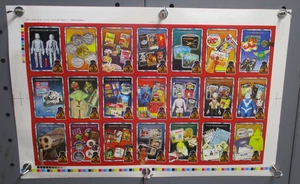 2005 STAR WARS Un-Cut Sheet 21 TRADING CARDS Toys Action Figures 13"x20" CM4803 - Picture 1 of 5