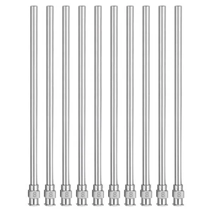 10pcs Dispensing Needle 8G 4" Stainless Steel Blunt Tip for Refilling Glue - Picture 1 of 6