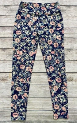 LuLaRoe Size One Size Womens Floral Paisley Print Leggings H39 - Image 1 of 4