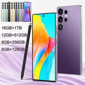 New S25 Ultra Global Unlocked 5G Smartphone 7.3" Android 14 Dual SIM Cellphone - Picture 1 of 26