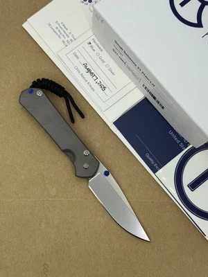 🌟 CHRIS REEVE SMALL SEBENZA 31 DROP POINT MAGNACUT BLADE TITANIUM HANDLE - LEFT - Image 1 of 2