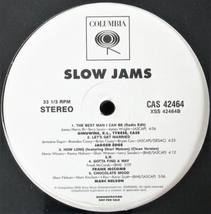 COLUMBIA SLOW JAMS 2000 VINYL LP PROMO SAMPLER CAS 42464 ~RARE~ HTF *SEALED* - Picture 1 of 2