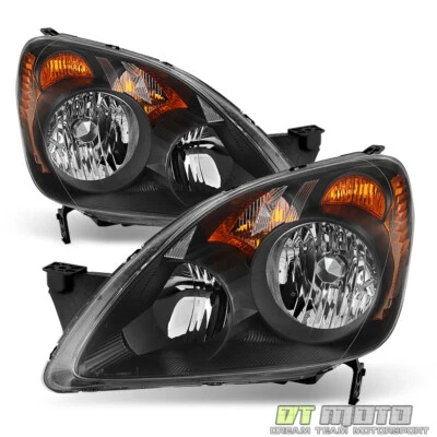 Faros de repuesto para Honda CRV 2005-2006 negros [modelos construidos en el Reino Unido] Foto 1 de 2