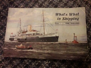 Vintage Eagle & Queen Line Steamers What's What In Shipping. Booklet - Picture 1 of 9