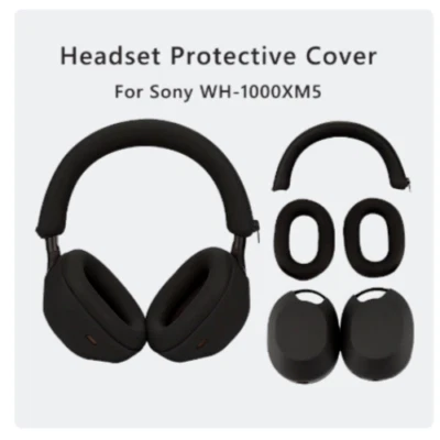 Sony WH-1000XM5 наушников чехол силиконовый защитный чехол для гарнитуры XM5 - Изображение 1 из 4