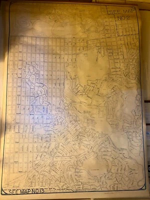 1962 San Francisco Cadastral Rolled Map **VINTAGE ORIGINAL - Image 1 of 4