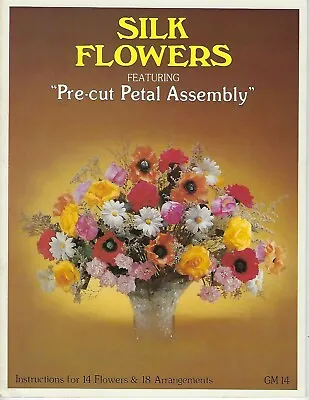Flores De Seda Con Conjunto De Pétalos Precortados De Colección Artesanal Libro De Instrucciones  • 14.38€