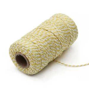 2ply Twine Colourful Cotton Cord Gift Wrapping Christmas Wedding Home Decor - Picture 1 of 12