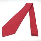 CHANEL Petite CC Mark total pattern  Necktie silk Red