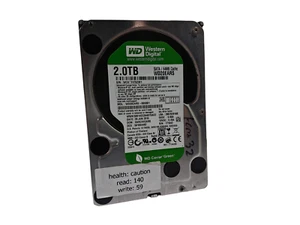 Western Digital WD20EARS-00S8B1 3.5" SATAIII HDD Hard Drive Caution Health - Picture 1 of 1