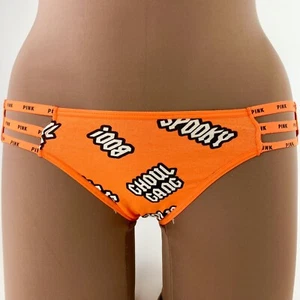 Victoria’s Secret Halloween Cheekster Tanga Panties S Ghoul Gang Boo Spooky - Picture 1 of 10