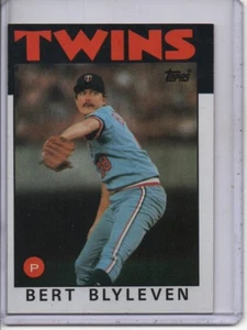 1986 Topps #445 Bert Blyleven Minnesota Twins (Salón de la Fama) envío gratuito - Imagen 1 de 2