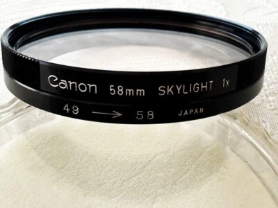 CANON 58mm Skylight 1x, range from 49 mm to 58 mm - Japan - Image 1 of 3