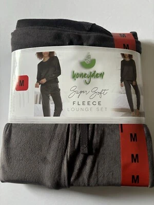 Honeydew 女式 2 件套超柔软抓绒休闲睡衣套装,M 码(滴嘴) — 第 1/4 张图片