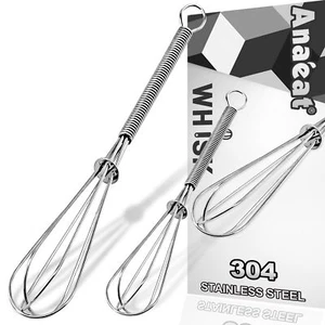 Mini batidor de alambre de acero inoxidable batidor de huevos crema batidor herramienta de cocina - Imagen 1 de 8