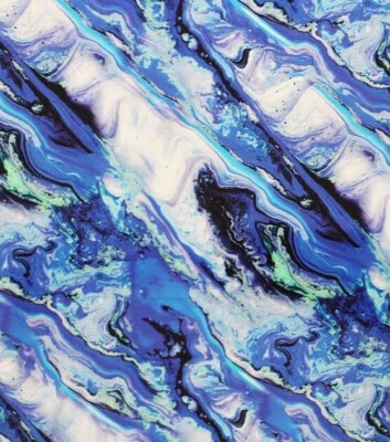 BTY Keepsake Blue AGATE Multicolor 100% Cotton Quilt Crafting Fabric by YARD - Image 1 of 2