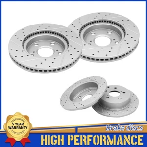 Rotores de freno perforados delanteros y traseros para Lexus HS250h Toyota RAV4 2,4 L 2,5 L - Imagen 1 de 6