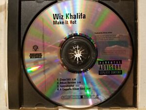WIZ KHALIFA: MAKE IT HOT 4 TRACK PROMO CD SINGLE! [PA] 2008 ROSTRUM! MINT