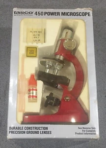Tasco 450 Power Microscope Kit Science Toy Discovery Workshop Vintage 1988 - Picture 1 of 4
