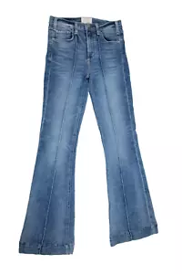 MCGUIRE / Majorelle Flare Front Seamed 70s Style Denim USA Bellbottom Jeans 26 - Bild 1 von 9