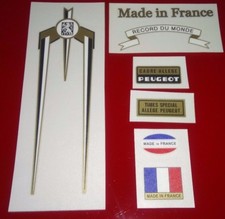 Peugeot Bicycle Tubes Decals Stickers - mini set 