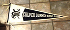 Culver Summer Naval School - Culver Military Academy Sewn On Letter Pennant 1935