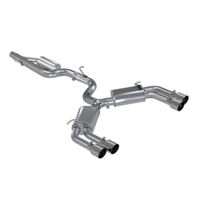 MBRP 304SS 3in Quad Split Catback Exhaust for 2015-2020 Audi S3  Foto 1 de 4