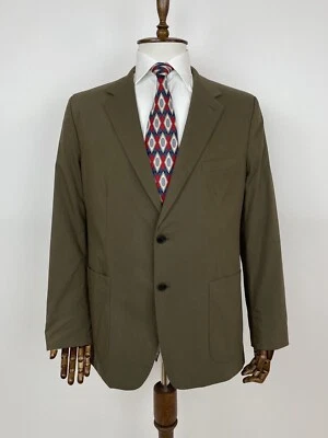 DDP PRADA HOMBRE BLAZER DOS BOTONES OLIVA ABRIGO CHAQUETA BLAZER IT-56R / US-46R Foto 1 de 4