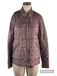 Lululemon The Bomb Bomber Reversible Jacket Bark Berry Rose Pink Sz 10 , EUC - Picture 1 of 6