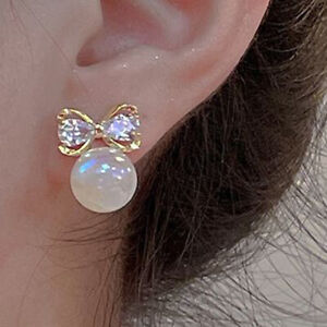 Korean Earrings Fashion Jewelry Metal Smooth Oval Earrings For Women Earrings