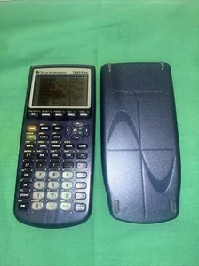 Texas Instruments Ti-83 Plus Graphing Calculator Translucent Blue TESTED - Picture 1 of 4