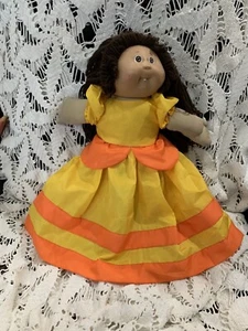 Fits 16" 18" Cabbage Patch Kids Doll Clothes Fall Princess Dress Only Handmade - Picture 1 of 4