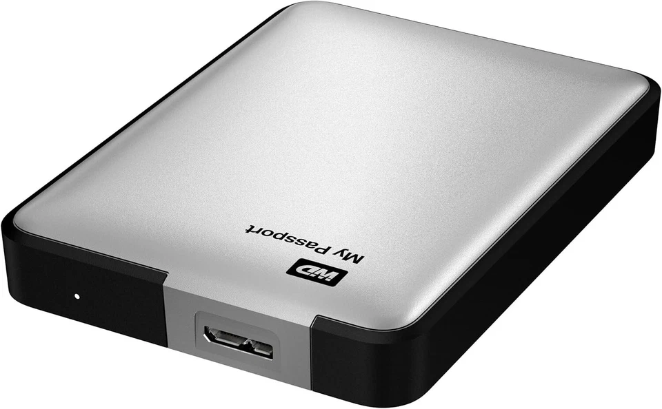 WD My Passport 2TB Portable External USB 3.0 Hard Drive Storage Silver  - Image 1 of 3