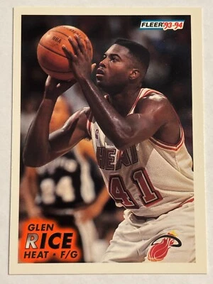 1993-94 Fleer #109 Glen Rice Miami Heat - Image 1 of 2
