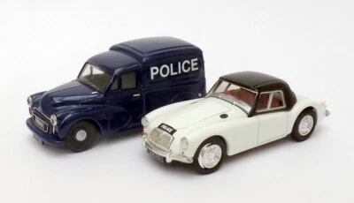 Corgi 1/43 Scale 97722 - Morris 1000 Van & MGA - South Wales Police - Image 1 of 4