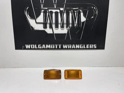 Par de carcasas de luz de señal de giro marcador guardabarros delantero Jeep Wrangler TJ 97-06 CC 2C Foto 1 de 4