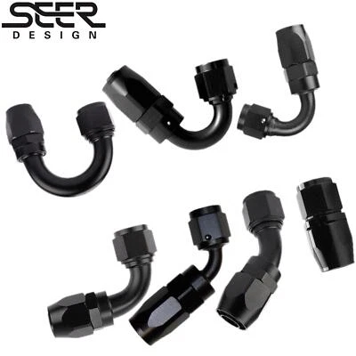 AN4 AN6 AN8 AN10 AN12 AN16 SWIVEL HOSE END FITTING FOR OIL FUEL GAS HOSE LINE - Image 1 of 4