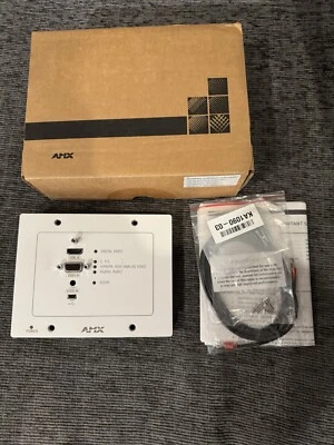 AMX DXLink Multi-Format Wallplate Transmitters, WHITE FG1010-320-BLFX - Image 1 of 4