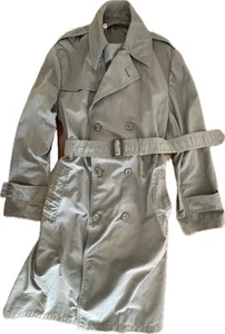 1967 Vietnam Ära US Army Trenchcoat Regenmantel Gr. 40 L Quarpel OG-274 mit Gürtel - Bild 1 von 10